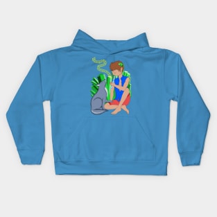 Emerald Crystal Fairy Kids Hoodie